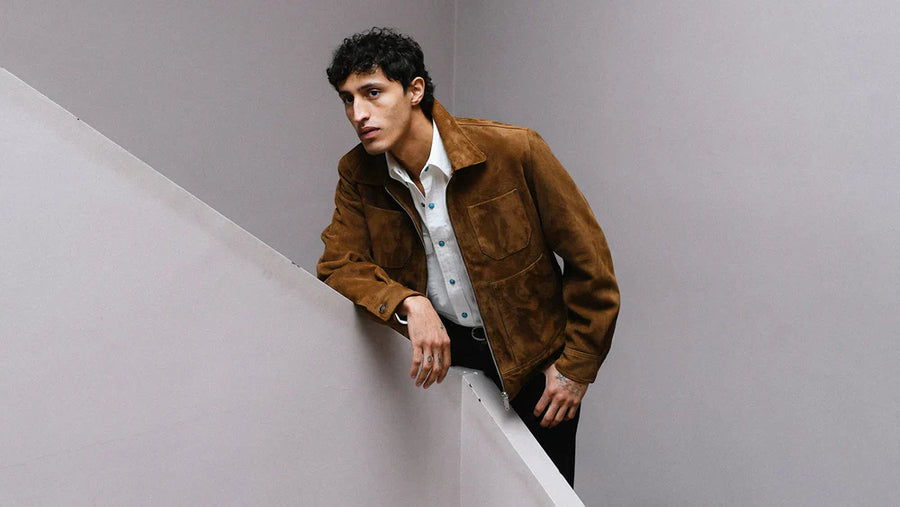 Presentation of the Tucson suede leather jacket